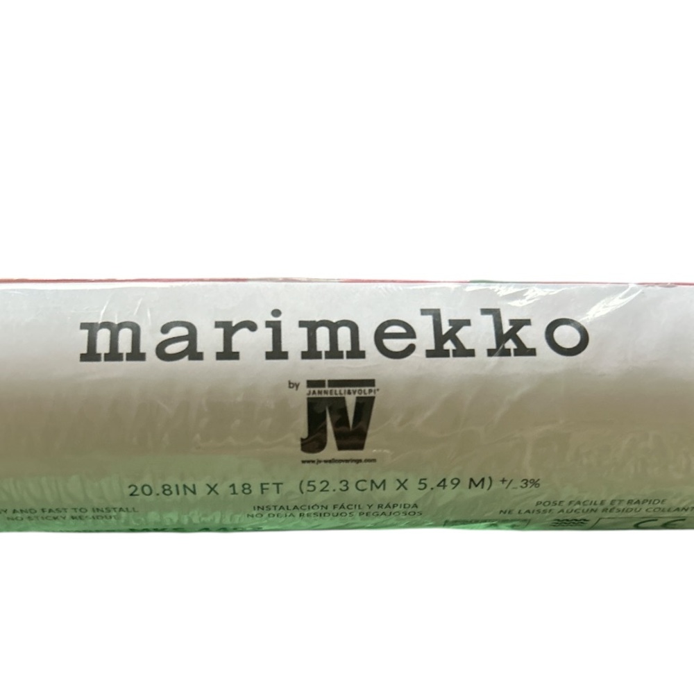 MARIMEKKO MKS4492 RED PIENI UNIKKO PEEL & STICK WALLPAPER - Picture 5 of 6